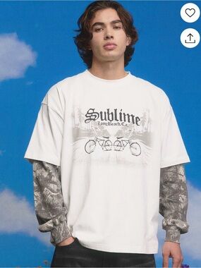 Tilly’s Men’s Sublime Long Beach Boxy Tee